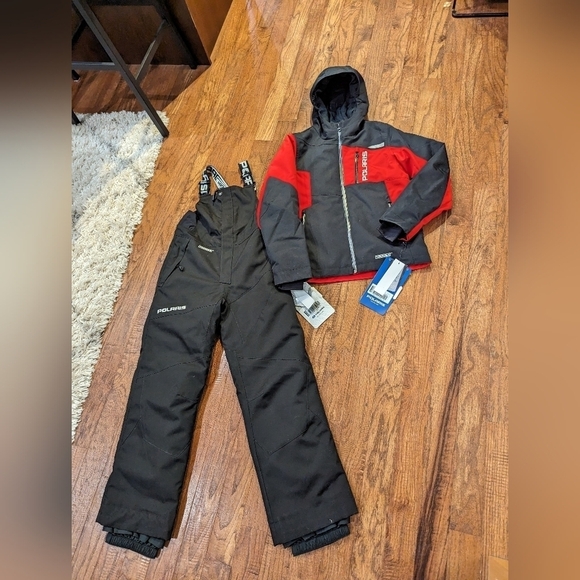 Polaris Bibs Tech 54 Insulated snow pants, Youth Large, New with tags - Picture 10 of 11